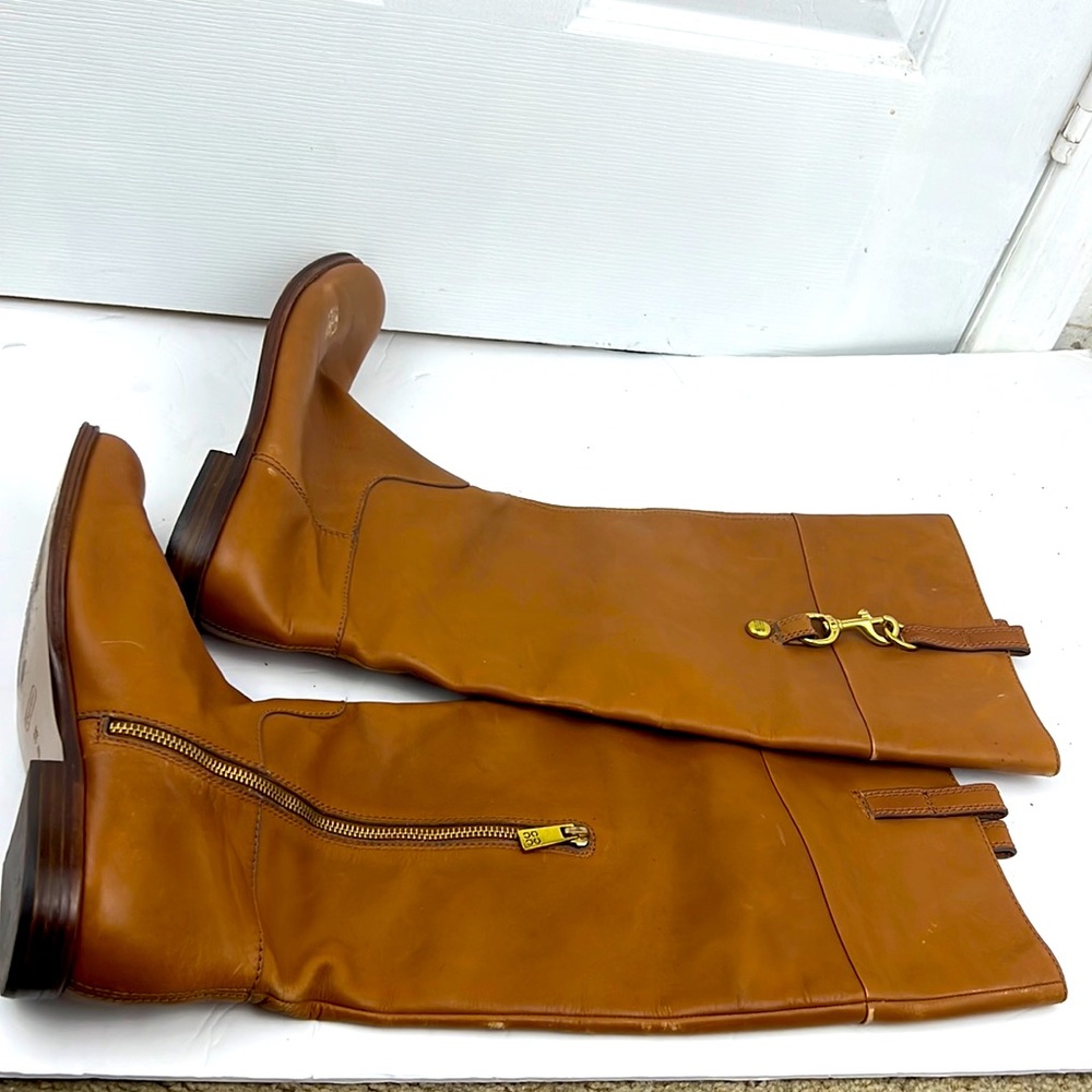 Coach brown over the knee boots size 9 1/2